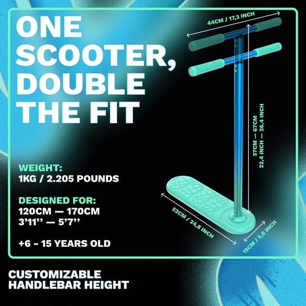 Indo Kickstart Neon trampolinscooter