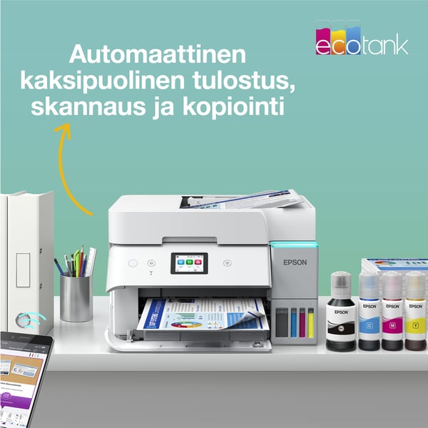 EcoTank ET-4956 multifunktionsskrivare med arkmatning