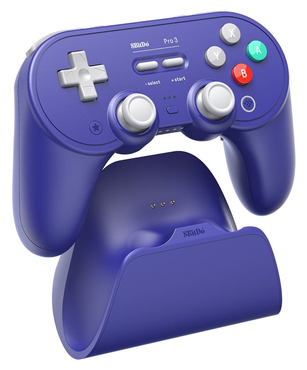 8BitDo Pro 3 Bluetooth Spelkontroll Lila PC/SWITCH