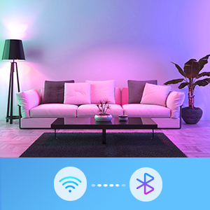 Govee WIFI- och Bluetooth smartlampa, 1200 lm, E27