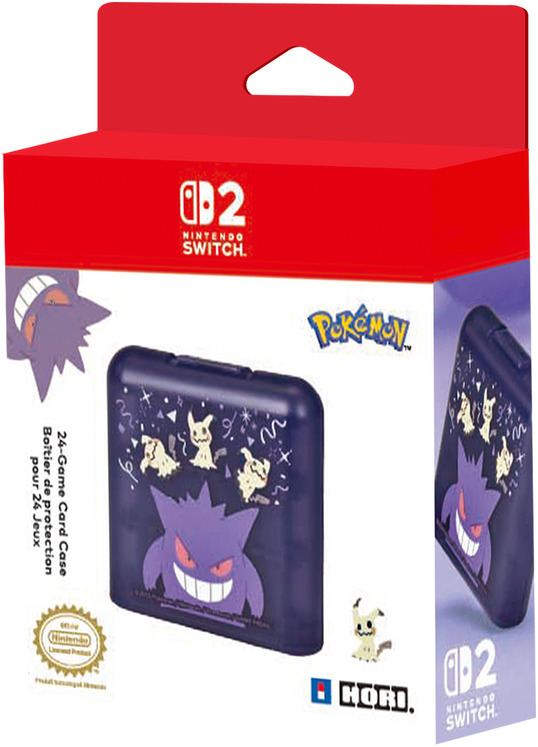 HORI skyddsfodral för 24 spelkassetter, Switch, Gengar & Mimikyu