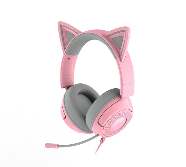 Razer Kraken Kitty V3 X spelhörlurar, rosa
