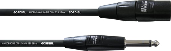 Cordial Silver Line 6,3 mm hane - XLR hanh - audiokabel, 7,5 m