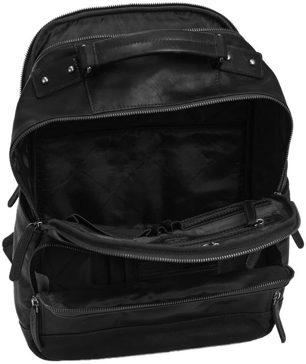 The Chesterfield Brand Austin rygsæk til 14" bærbar computer, sort