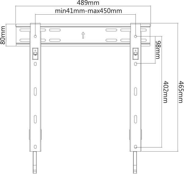 Mozi Slim Series FWM-1 väggfäste för 32-55" TV