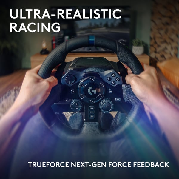 Logitech G923 TRUEFORCE Racing Wheel -rattkontroll och pedaler, PS5/PS4/PC
