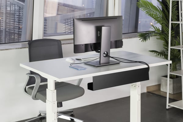 ErgoWork kabelkanal, svart