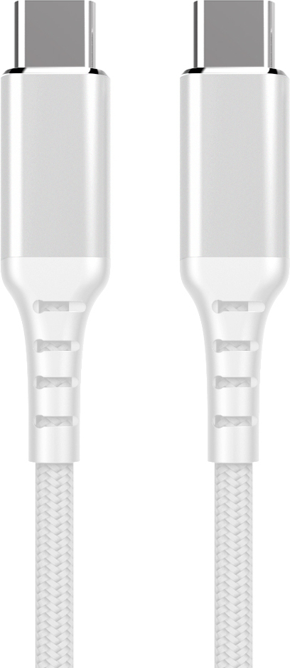 Fuj:tech USB-C - USB-C -kabel, 1m, vit