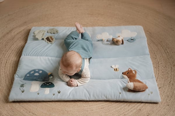 Little Dutch Skogsvänner Lekmatta, ljusblå