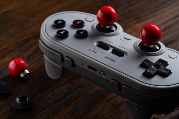 8BitDo Pro 3 Bluetooth-spelkontroll Grå PC/SWITCH