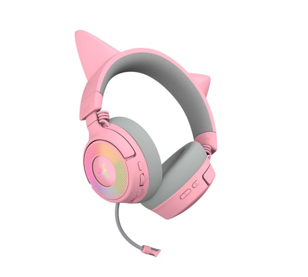 Razer Kraken Kitty V3 Pro spelhörlurar, rosa