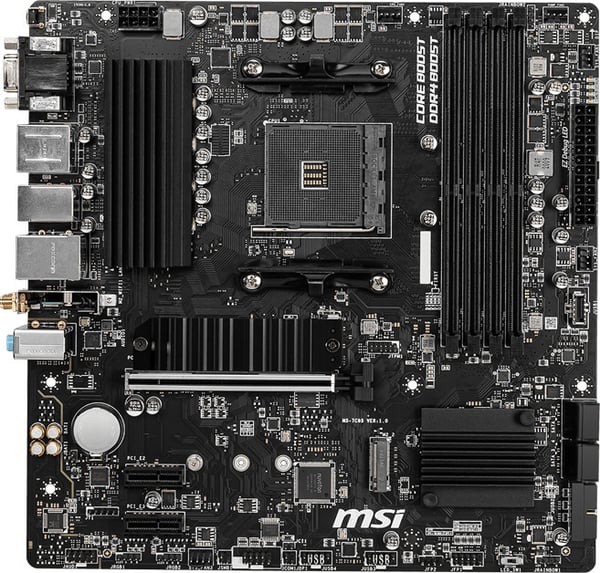 MSI B550M PRO-VDH WIFI mATX moderkort med AM4-socket
