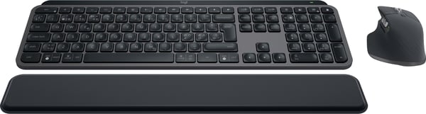 Logitech MX Keys S Combo -tangentbord och mus med handledsstöd, grafitgrå