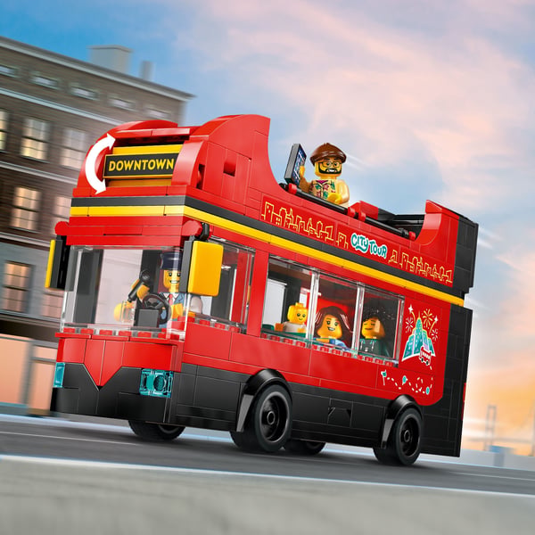 LEGO City Röd dubbeldäckare för sightseeing Leksak 60407