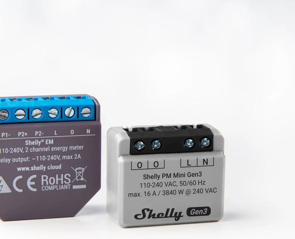 Shelly PM Mini Gen3 - strömmätare för WiFi-nätverk