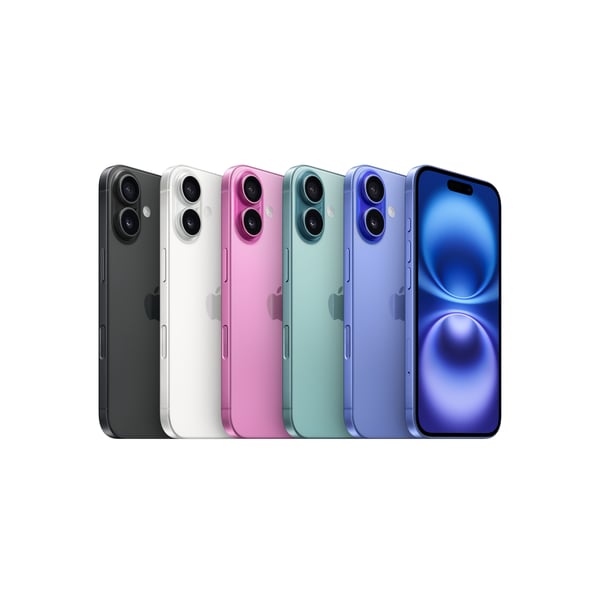 Apple iPhone 16 128 GB -telefon, svart (MYE73)