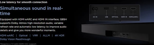 TCL Q85H Pro 7.1.2 Dolby Atmos Soundbar