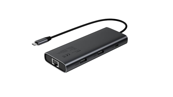 Fuj:tech 9-portars USB-C-hubb, 100 W PD