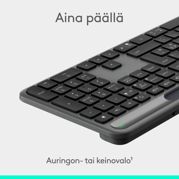 Logitech Signature Slim Solar+ trådlöst tangentbord