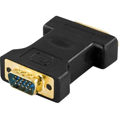 DELTACO DVI-I hona - VGA hane adapter