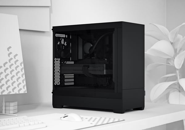 Fractal Design Pop Silent Svart TG Clear ATX-chassi med fönster, svart