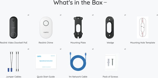 Reolink Video Doorbell PoE smart dörrklocka