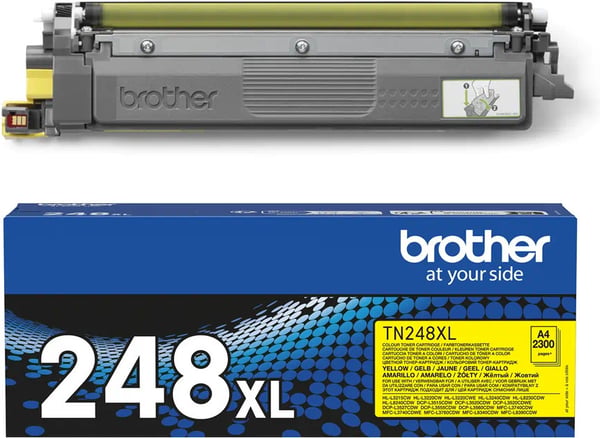 Brother TN248XLY -laserkassett, gul