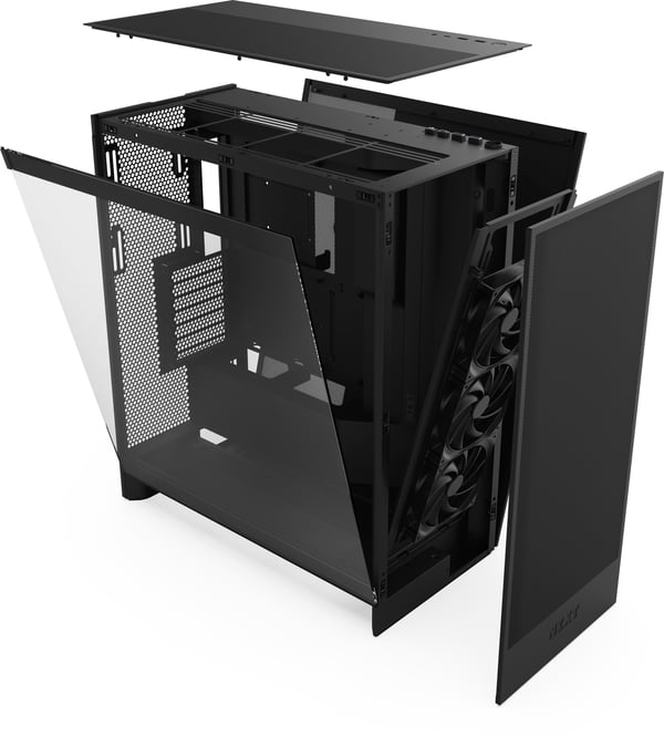 NZXT H7 Flow (2024) ATX-chassi med fönster, svart