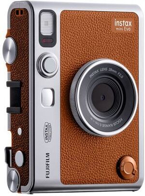 Fujifilm Instax Mini EVO snabbkamera, brun