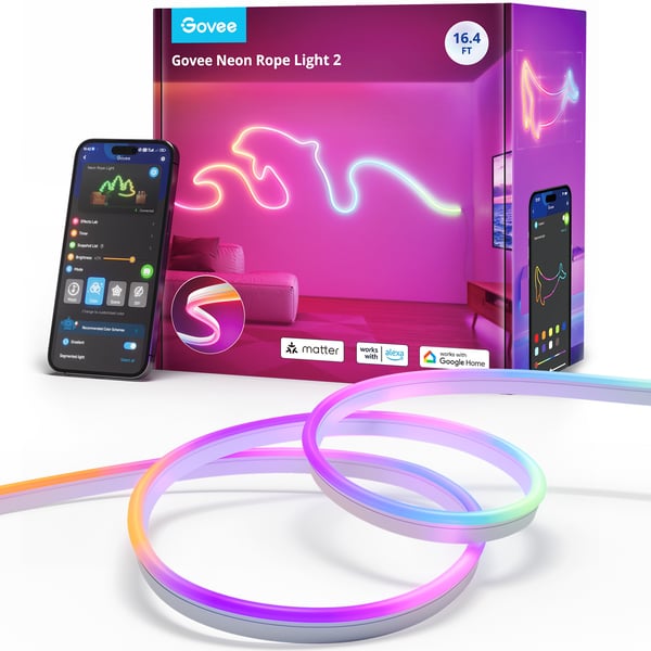 Govee Neon Rope Light 2 LED-ljusslinga, 5 meter