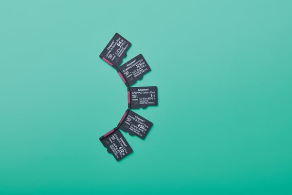 Kingston 128 GB Canvas Select Plus Gen3 UHS-I microSD minneskort