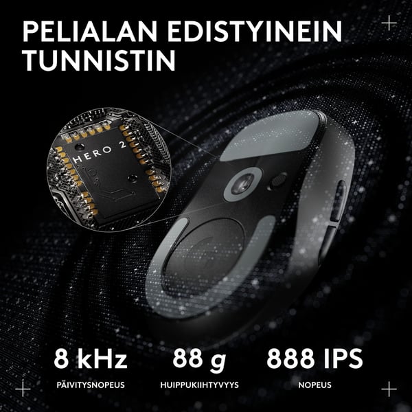 Logitech G Pro X Superlight 2c trådlös spelmus, svart