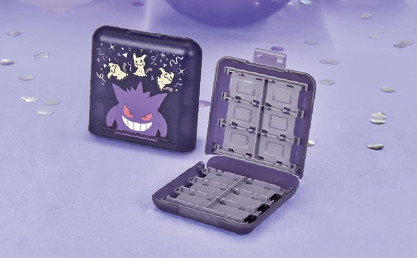 HORI skyddsfodral för 24 spelkassetter, Switch, Gengar & Mimikyu