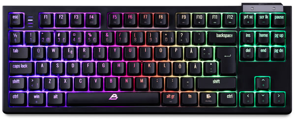 Blackstorm Serenity TKL RGB mekaniskt gamingtangentbord, svart