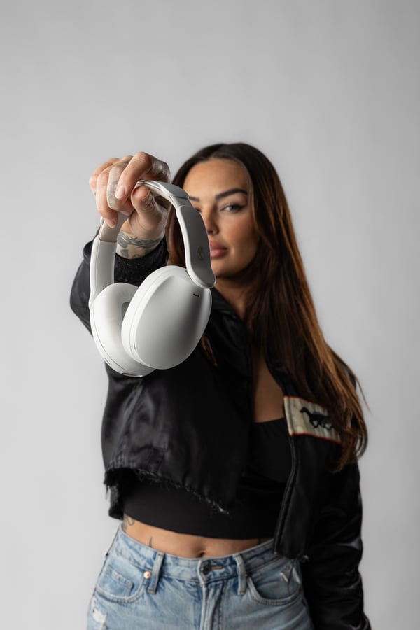 Skullcandy Hesh 360 trådlösa hörlurar, vit