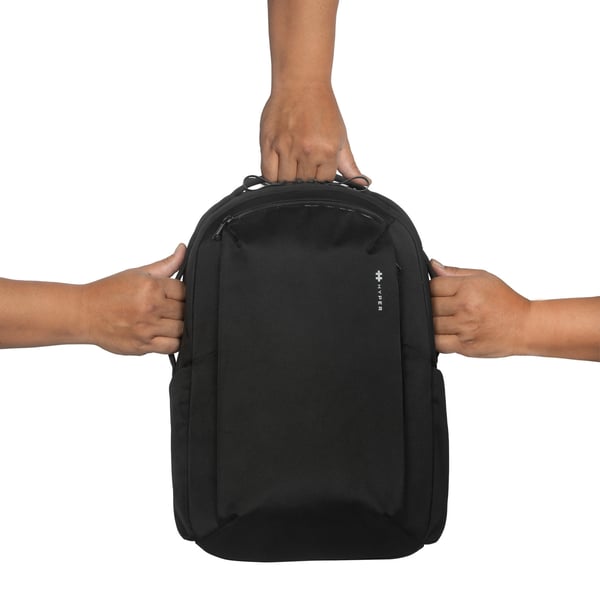 Hyper HyperPack 16" datorryggsäck med plats för spårare, svart