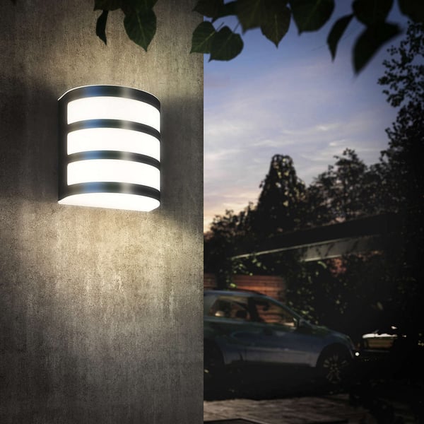 Philips Calgary LED-vägglampa, 3 W, rostfritt stål
