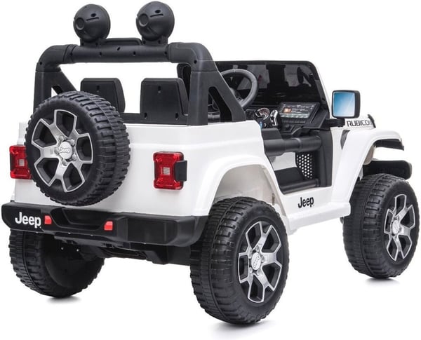Jeep Wrangler Rubicon 12V -elbil, vit