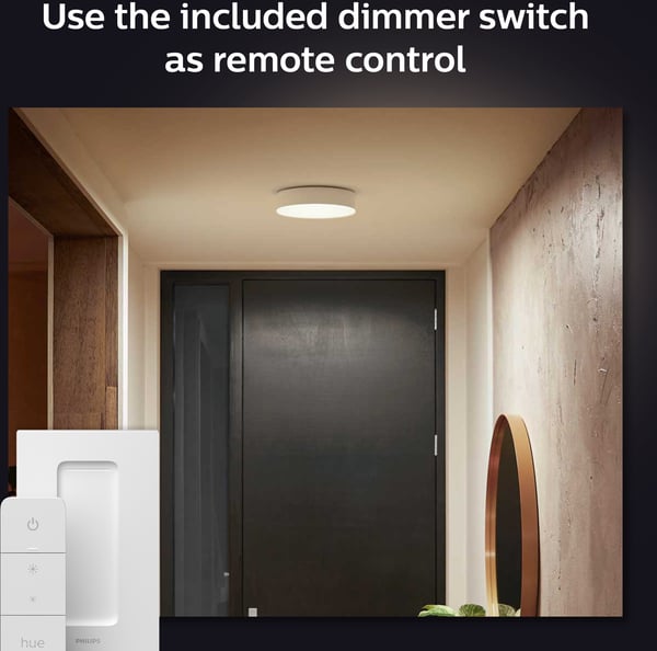 Philips Hue Enrave S white ambiance -smart taklampa, liten, vit
