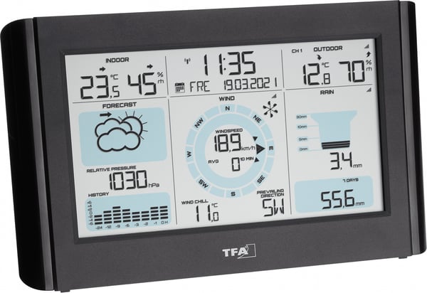 Finlands termometer 7870 -trådlös väderstation, 3-kanaler