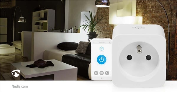 Nedis SmartLife WiFi smart stikdåse, 16 A, 3680 W