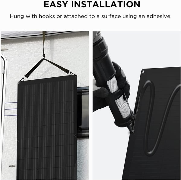 EcoFlow 100 W flexibel solpanel