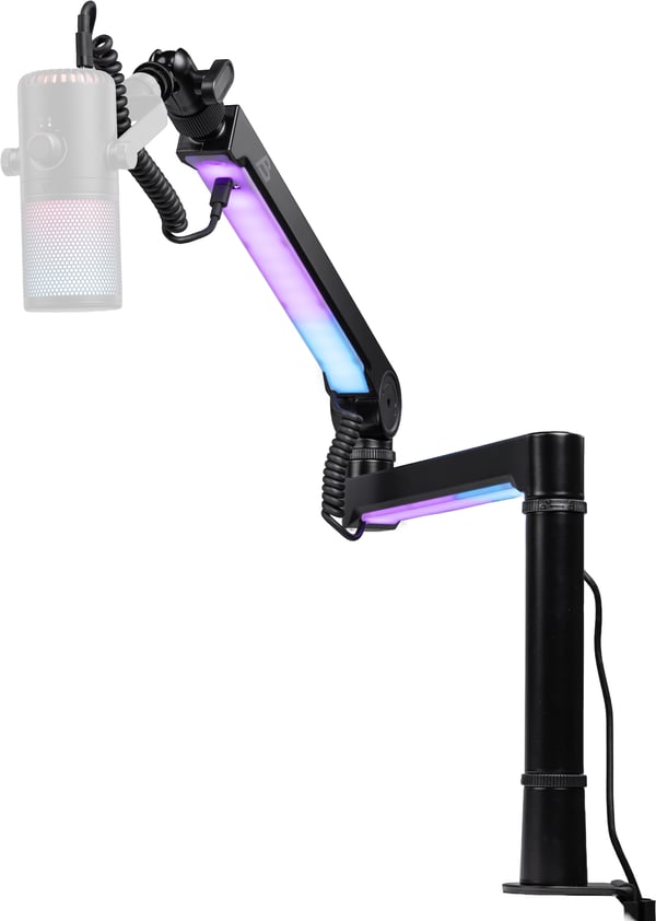 Blackstorm Mercury RGB skrivbordsmonterad mikrofonställning med USB-kabel