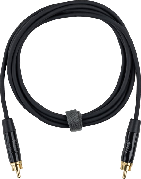 Fuj:tech RCA hane – RCA hane ljudkabel, 15 m, svart