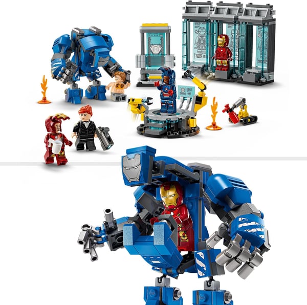 LEGO Super Heroes Marvel 76315 – Iron Mans laboratorium – Rustningsrum