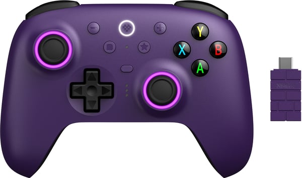8BitDo Ultimate 2 Wireless 2.4G spelkontroll, PC, lila