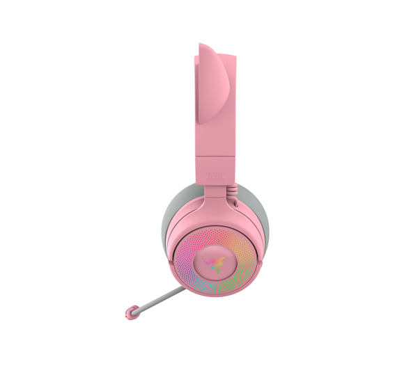 Razer Kraken Kitty V3 Pro spelhörlurar, rosa