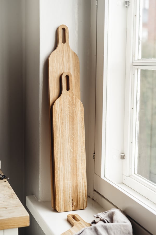 Heirol skärbräda, 44 x 12 x 1,5 cm, ek