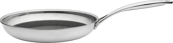 Heirol Pro Steelsafe -stegepande, rustfrit stål + non-stick belægning, 24 cm