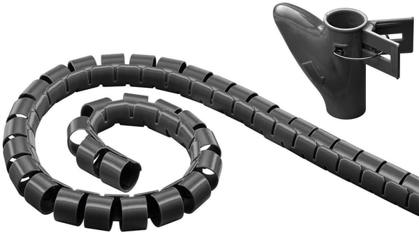 Goobay WireTube -kabelomvikling, 2,5 m, sort
